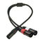 5 Pin XLR Plug To XLR 3 Pin Dual Socket Cable Distributor Y Splitter Microphone