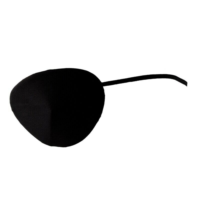 5X(Eyepatch Black Satin on Elastic H7P9)