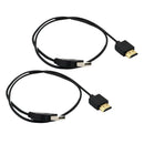 2x USB 2.0 Male to HDMI Male Charger Cable Splitter Adapter UHD TV High Speed