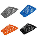 5 Pieces Diamond Grooved EVA Surfboard Traction Deck Grip Tail Pad Black