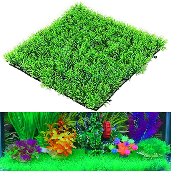 Artificial Water Aquatic Green Grass Plant Lawn Aquarium Fish Tank Landscape  Gw