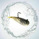 Lot 5Pcs Soft Bait Lead Head Fish Lures Bass Fishing HOT.~ Sharp Tackle Hoo D7Z7