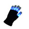 LED Rave Flashing Gloves Glow 7 Mode Light Up Finger Lighting Black New ~ï¼ˆ