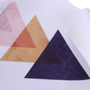 3 Panel Mosaic Triangle Abstract Art Unframed Wall Picture Art Painting