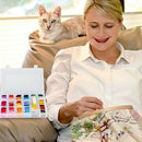 151 Pcs Embroidery Floss with Organization Box Including 114 Colors Cross S