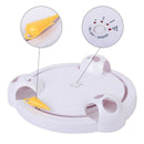 Interactive Pet Cat Toys Funny Cat Automatic Rotating Cat Play Teaser Plate