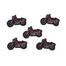1X Cartoon Motorcycle Embroidered Iron On Patch Applique For Clothing Jacket FT
