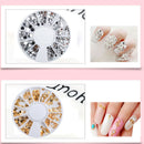Nail Art Jewelry 12 Grid Disc Hollow Alloy Color Gravel Rivet Rhinestone Ma A2R6