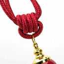1 Pair Window Curtain Tieback Red Beaded Ribbon Tassel Rope Curtain Tie Bac R5K9