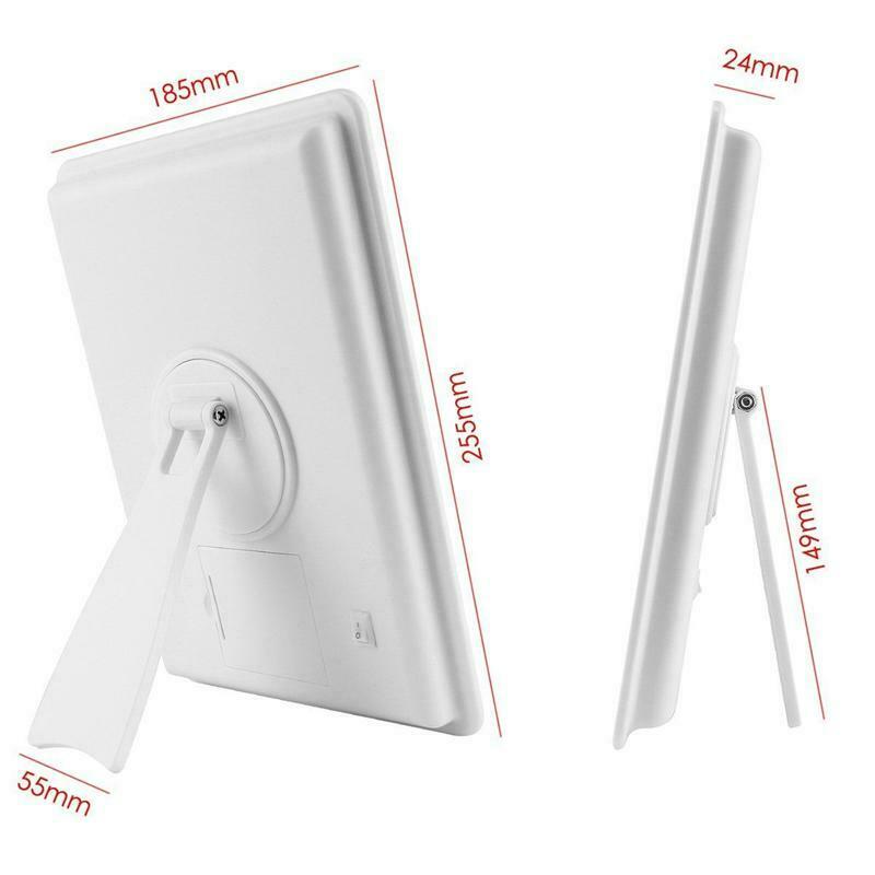 Makeup Mirror With 16 Leds Cosmetic Mirror With Press Dimmer Switch Battery M5Y5