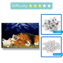 Paper Puzzles 1000pcs Lion Cat DIY Jigsaw Educational Toys Animals Picture