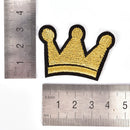 Crown Iron On Patch Sew On Embroidered Applique Fabric Badge for Jacket Coat J,a