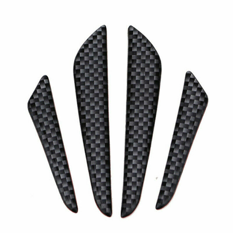 4x Anti-collision Trim Carbon Fiber Car Door Edge Guard Strip Protector Bump Bj