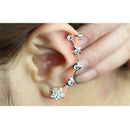 Korea Fashion Soft Ear Stud Beautiful Star Ear Clip Earring