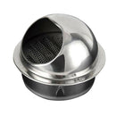 Stainless Steel Wall Air Vent Round Metal Insect Ventilation Grille 8cm