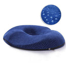Inflatable  Bum Back Car Home Pressure Relief Ring Cushion Blue