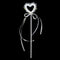 Heart Shaped Fairy Wand Foam Magic Wand Walking Stick for Kid Girls Gifts