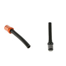 2xGas Fuel Tank Cap Valve Vent Breather Hose Tube for ATV Orange+Black