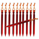 Tent Stakes Rhombic Tent Pegs 7 Inch Ultralight Aluminum Camping Hiking Peg