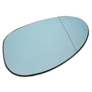 Door Ellipse Wing Mirror Glass Clip on Heated Blue Back Left  Passenger Side