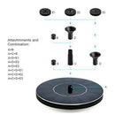 Outdoor Solar Fountain Pump Floating Fountain Pump Bird Baths Ponds Gard FAS