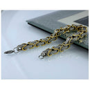 High Quality Punk Gothic Design Stainless Steel Charms Wristband Bangle Bracelet