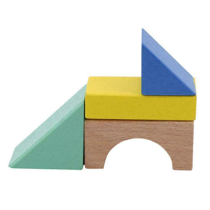 Children Baby Educational Toys Kids Wooden Building Blocks Baby Shape Cogni