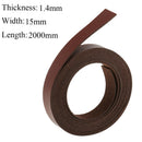 2 Pieces DIY Leather Crafts Straps Strips Garment Accessories 2 Meters Long