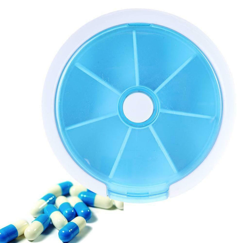 7Day One Week Round Portable Pill Case Medicine Box Storage Organizer(2)