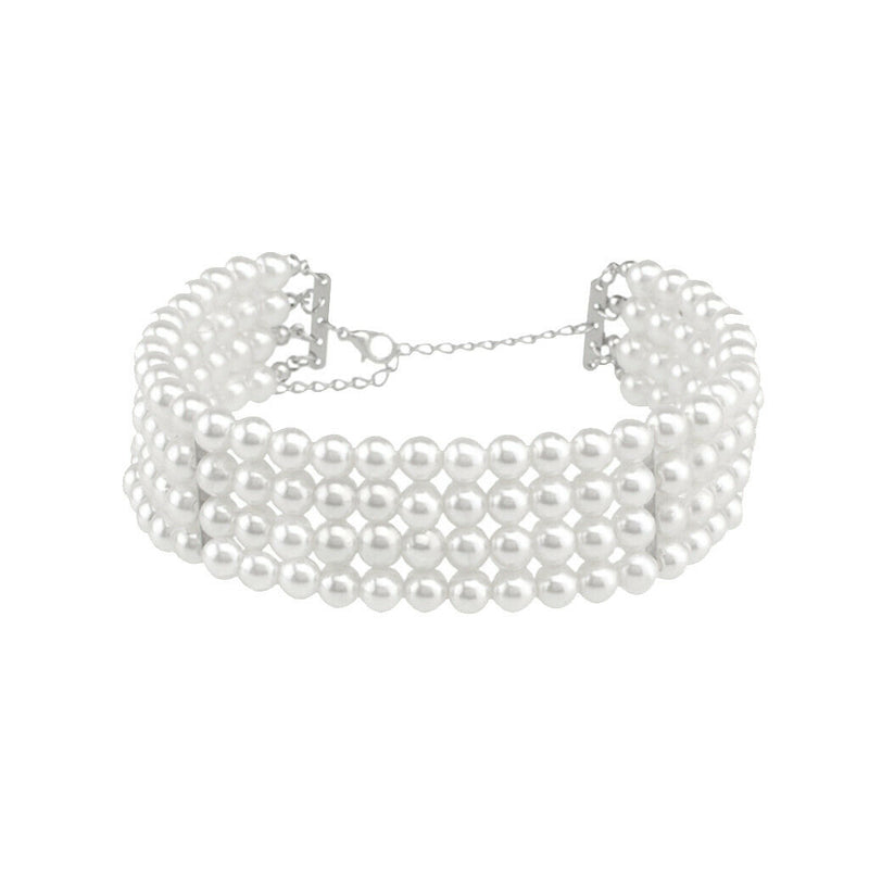 1 piece women's choker necklace with pearls - wedding party elegant jewelry