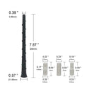 For Dodge Journey Avenger Jeep 7" Spiral Antenna Mast Signal Best Aerial J1X6