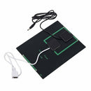 New 3.5W 5V Solar Panel With DC35MM Base For 18650 Rechargeable Battery+USB S2Z9