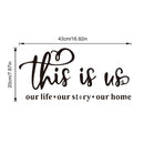 This is Us English Alphabet Removeable Wall Stickers Wallstickers Mural Art A