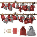 Advent Christmas calendar to fill Christmas bag XMAS Dec%!