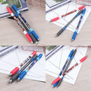 Ballpoint Pen Stationary Marker Men Rotate To Scroll Multi-function Pen Blue Ink