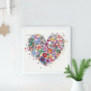 5D DIY Special Shaped Diamond Painting Heart Cross Stitch Mosaic Craft Kit