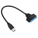 Converter cable USB 3.0 port Sata III SSD / HDD 2.5 inch, Black / anthracit F8X3