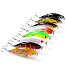 8pcs Bionic Minnow Fishing Lures Wobblers Artificial Hard Baits Treble Hook