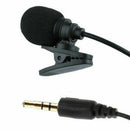 Mini Clip On Lapel Microphone Hands Free Wired Condenser Mic For Phone Laptop ST