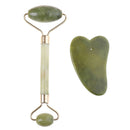 Natural guasha facial jade roller face thin+body gua sha board massager tool- ES