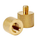 3/8'' Female to 1/4'' Male Tripod Thread Reducer Screw Adapter Golden Coppe P8Y6