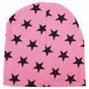 Kids Boys Girls Stars Patterns Soft Cute Knit Hat Beanies Cap pink F1I1