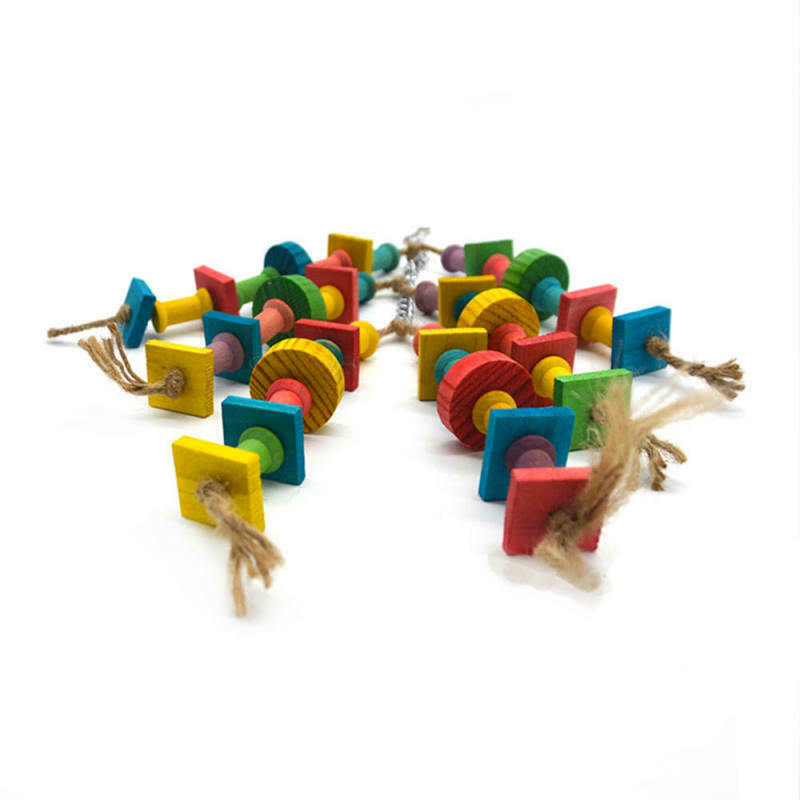 Colorful Parrot Toys Macaw Cage Chew Toys For Parrots Birds Conure Swi XKY