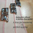 4pcs/set Narrow Rolled Hem Foot Sewing Hemmer Presser Foot 3/4/6mm 2019M XRY