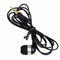 Earphone Universal 3.5mm Single Side Earphone Black Wire Headset For Smart Phone