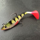 Easy Soft Lead Fish 11cm/19.4g T Shape Tail Fishing bait lures with Hooks MO