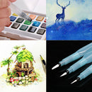 3pcs Refillable Pilot Water Brush Ink Pen for Paint Calligraphy Watercolor S+M+L