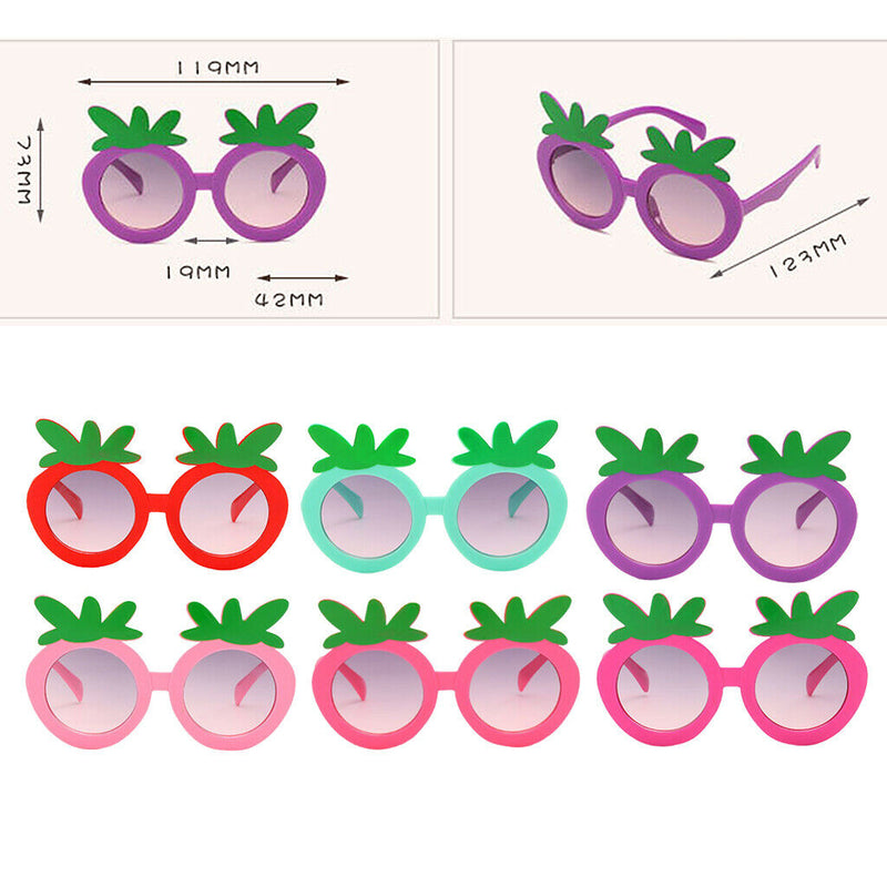 Kids Sunglasses Cute Strawberry Sunglasses Flower Shaped 6 Pieces