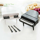 Black creative piano modeling keys fruit fork home dessert cake fruit fork  C2X8
