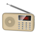 Portable Mini Radio Fm/Am Stereo Receiver Speaker Recorder Mp3 Player Suppo